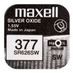 Батарейка Maxell Silver Oxide 377 SR626SW 1.55V