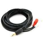 Аудіо кабель AUX-3.5 ММ - 2xRCA 1.5М