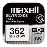Батарейка Maxell Silver Oxide 362 SR721SW 1.55V